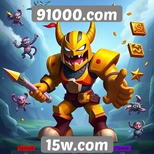 Variedade de jogos disponíveis no site 91000.com